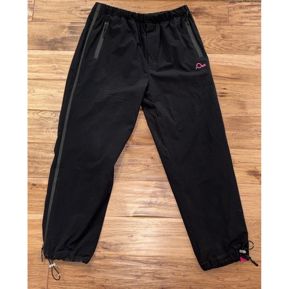 Rokit Brigade Track Black Pink Pants Mesh Lined Side Venting Men's Size Large